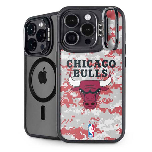 NBA Chicago Bulls Digi Camo iPhone 14 Pro Max Kickstand Case