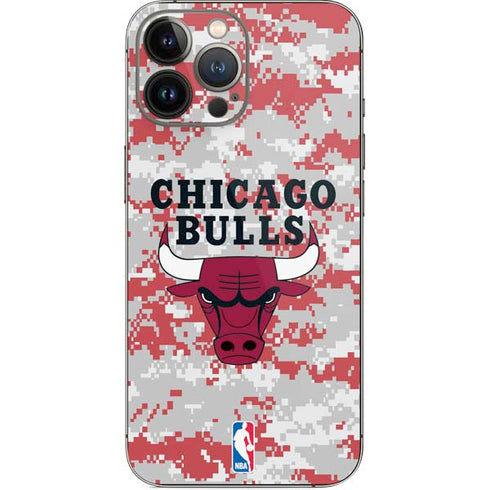 NBA Chicago Bulls Digi Camo iPhone 15 Pro Max Skin