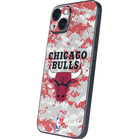 NBA Chicago Bulls Digi Camo iPhone 15 Skin