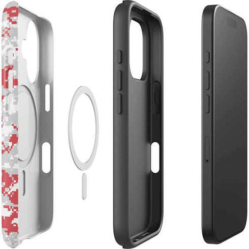 NBA Chicago Bulls Digi Camo iPhone 16 Magsafe Impact Case