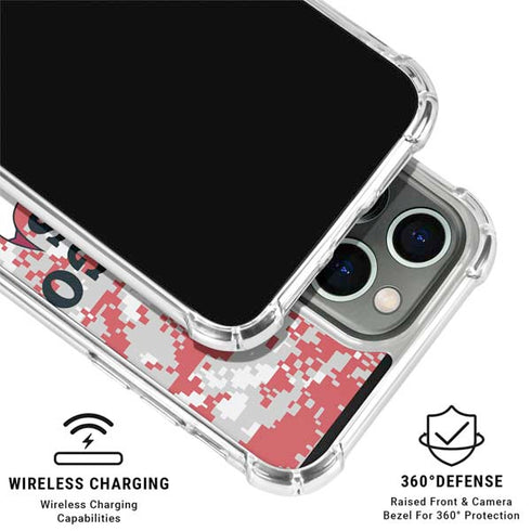 NBA Chicago Bulls Digi Camo iPhone 16 Pro Clear Case