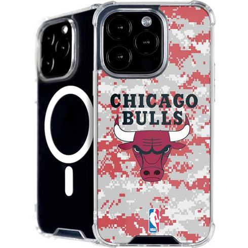 NBA Chicago Bulls Digi Camo iPhone 16 Pro Max MagSafe Case