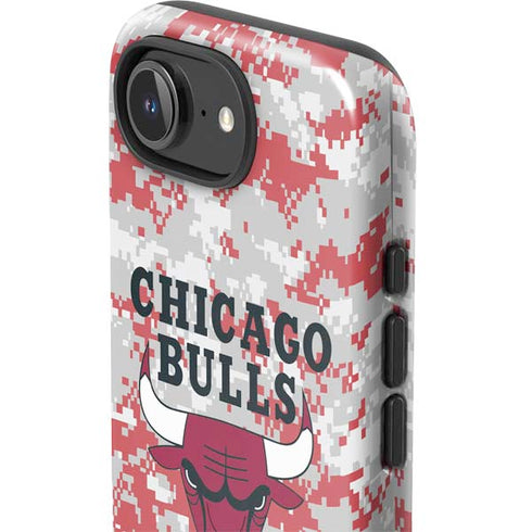 NBA Chicago Bulls Digi Camo iPhone 16e Impact Case