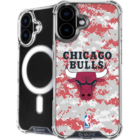 NBA Chicago Bulls Digi Camo iPhone 17 MagSafe Case