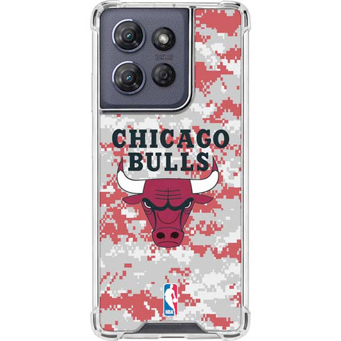 NBA Chicago Bulls Digi Camo Moto G Play 5G (2025) Clear Case