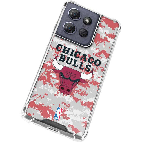 NBA Chicago Bulls Digi Camo Moto G Stylus 5G (2025) Clear Case