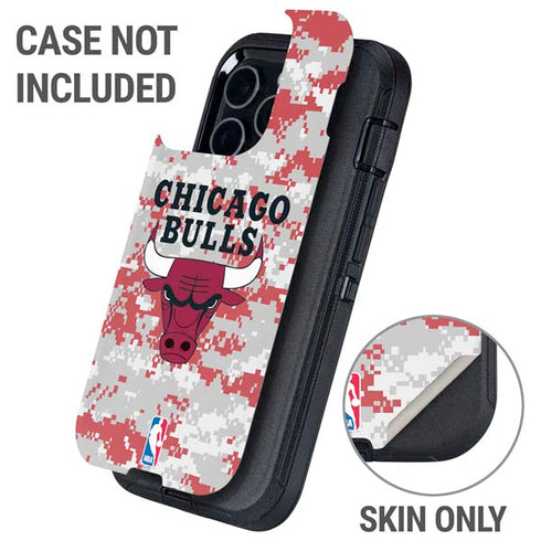 NBA Chicago Bulls Digi Camo Otterbox Defender iPhone Skin