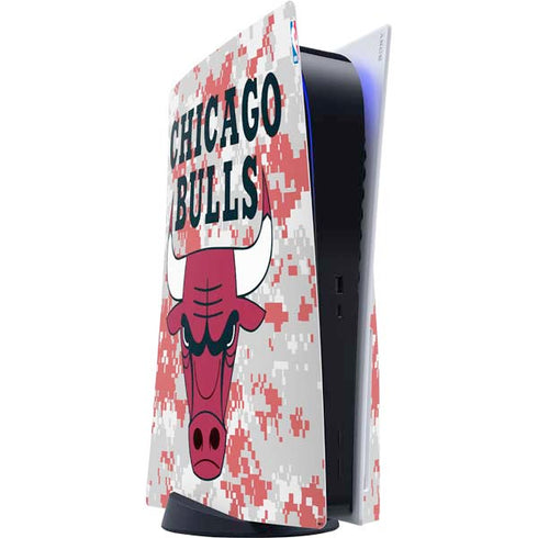 NBA Chicago Bulls Digi Camo PlayStation PS5 Skins