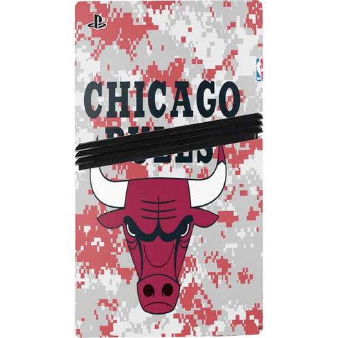 NBA Chicago Bulls Digi Camo PS5 Pro Console Skin