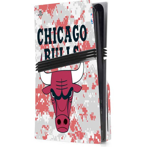 NBA Chicago Bulls Digi Camo PlayStation PS5 Skins