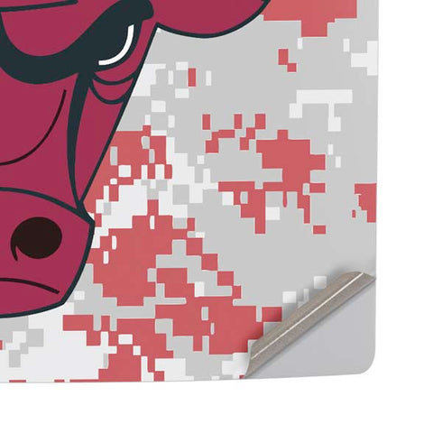 NBA Chicago Bulls Digi Camo PS5 Pro Disk Console Skin