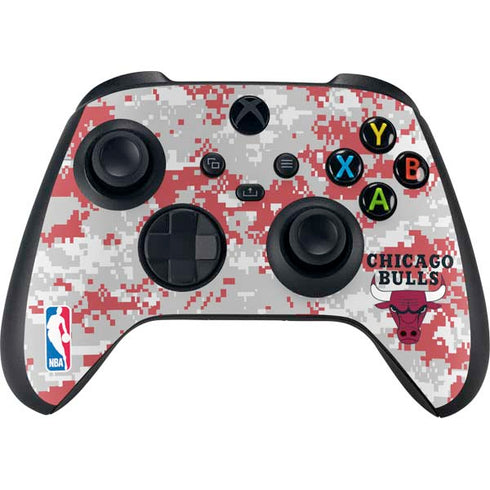NBA Chicago Bulls Digi Camo XBox Series X Digital Edition Bundle Skin