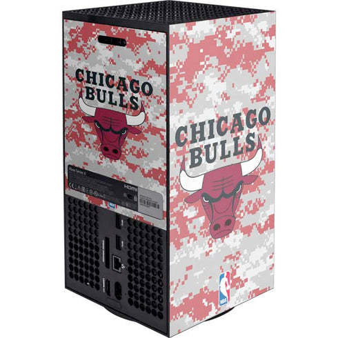 NBA Chicago Bulls Digi Camo XBox Series X Digital Edition Console Skin