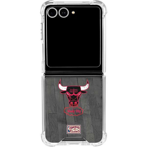 NBA Chicago Bulls Hardwood Classics Galaxy Z Flip7 Clear Case