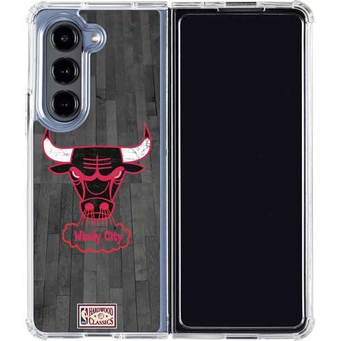 NBA Chicago Bulls Hardwood Classics Galaxy Z Fold5 5G Clear Case