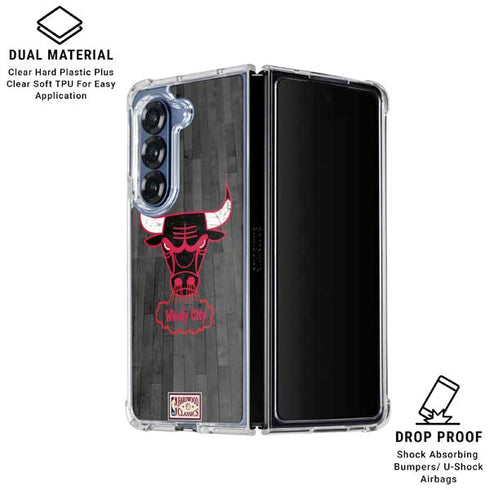 NBA Chicago Bulls Hardwood Classics Galaxy Z Fold6 Clear Case