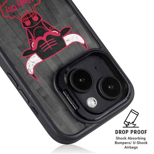NBA Chicago Bulls Hardwood Classics iPhone 15 Kickstand Case