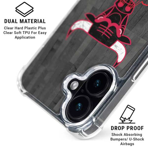 NBA Chicago Bulls Hardwood Classics iPhone 16 Clear Case