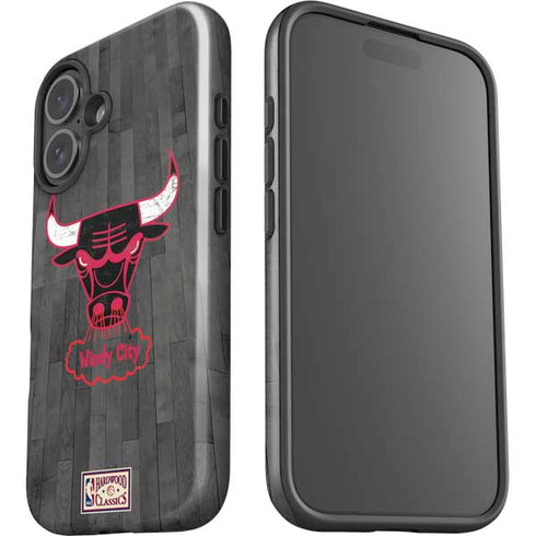 NBA Chicago Bulls Hardwood Classics iPhone 16 Impact Case