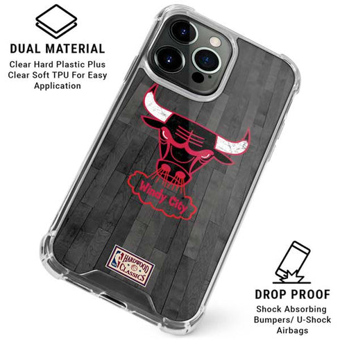 NBA Chicago Bulls Hardwood Classics iPhone 16 Pro Max Clear Case