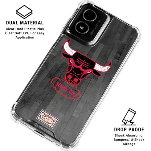 NBA Chicago Bulls Hardwood Classics Moto G Power 5G (2024) Clear Case
