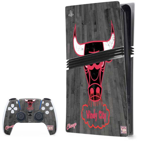 NBA Chicago Bulls Hardwood Classics PS5 Pro Bundle Skin