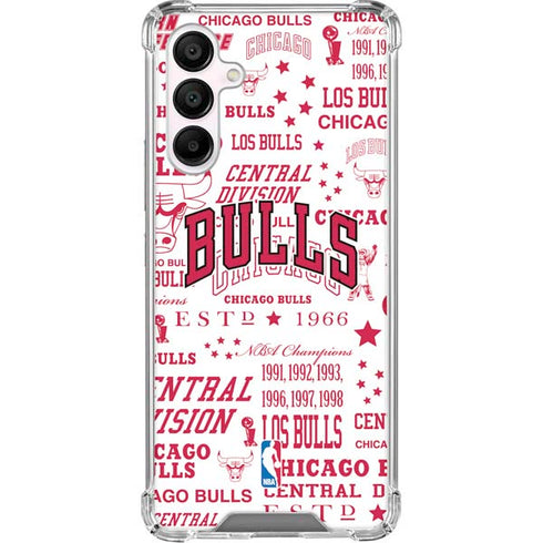 NBA Chicago Bulls Historic Blast Galaxy A16 5G Clear Case