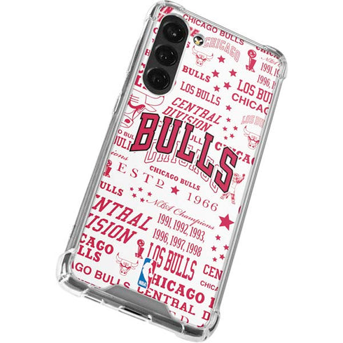 NBA Chicago Bulls Historic Blast Galaxy S24 FE Clear Case