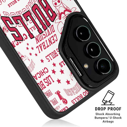 NBA Chicago Bulls Historic Blast Galaxy S24 FE Kickstand Case