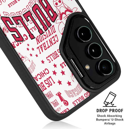 NBA Chicago Bulls Historic Blast Galaxy S25 Kickstand Case