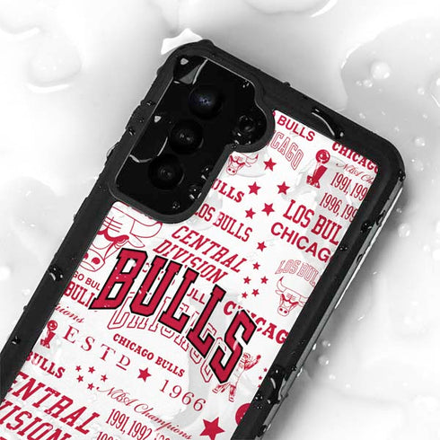 NBA Chicago Bulls Historic Blast Galaxy S24 Plus Waterproof Case