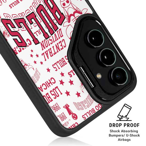 NBA Chicago Bulls Historic Blast Galaxy S25 Ultra Kickstand Case