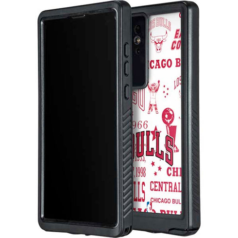 NBA Chicago Bulls Historic Blast Galaxy S24 Ultra Waterproof Case