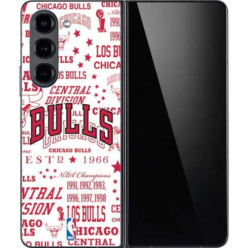 NBA Chicago Bulls Historic Blast Galaxy Z Fold5 5G Skin