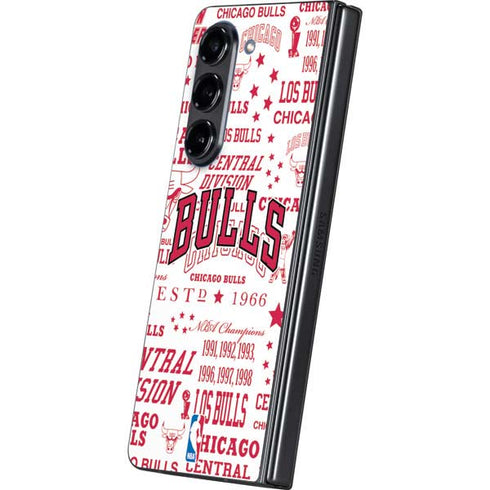 NBA Chicago Bulls Historic Blast Galaxy Z Fold5 5G Skin