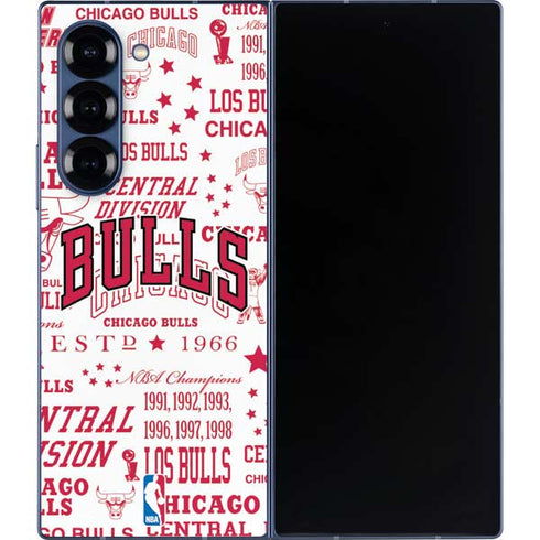 NBA Chicago Bulls Historic Blast Galaxy Z Fold6 Skin