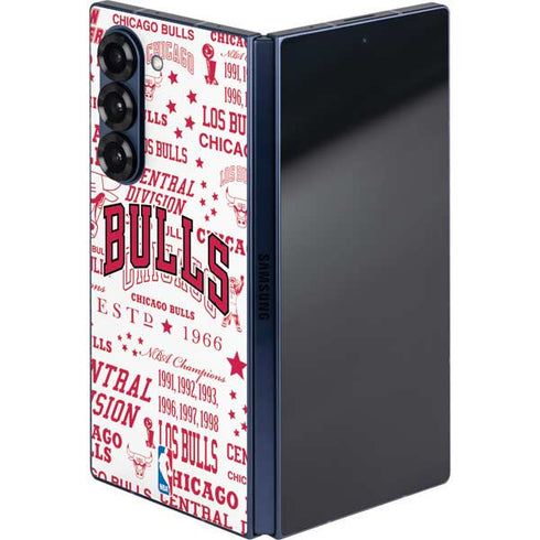 NBA Chicago Bulls Historic Blast Galaxy Z Fold6 Skin