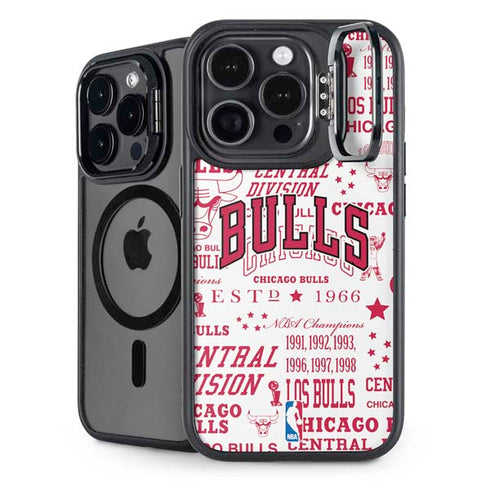 NBA Chicago Bulls Historic Blast iPhone 14 Pro Kickstand Case