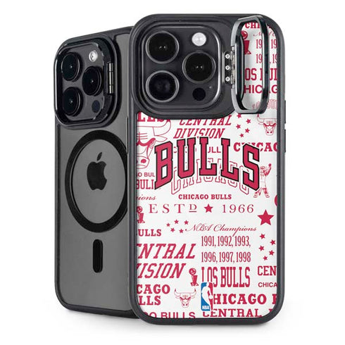 NBA Chicago Bulls Historic Blast iPhone 14 Pro Max Kickstand Case