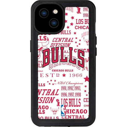 NBA Chicago Bulls Historic Blast iPhone 15 Plus Waterproof Case