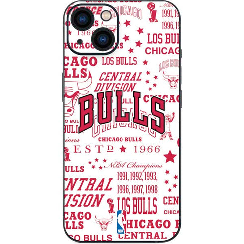 NBA Chicago Bulls Historic Blast iPhone 15 Skin