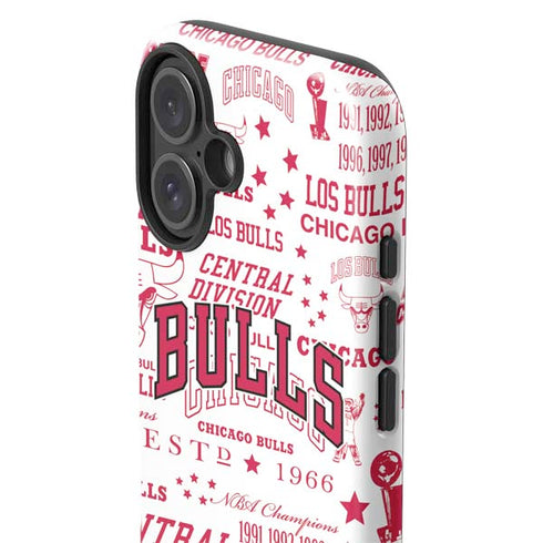 NBA Chicago Bulls Historic Blast iPhone 16 Plus Impact Case