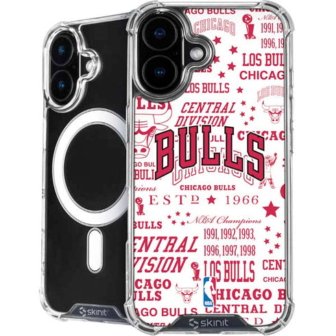 NBA Chicago Bulls Historic Blast iPhone 16 Plus MagSafe Case