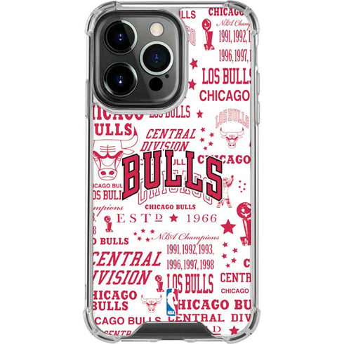 NBA Chicago Bulls Historic Blast iPhone 16 Pro Clear Case