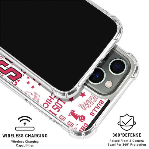 NBA Chicago Bulls Historic Blast iPhone 16 Pro Clear Case