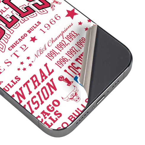NBA Chicago Bulls Historic Blast iPhone 16 Pro Skin