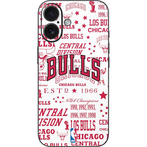 NBA Chicago Bulls Historic Blast iPhone 16 Skin