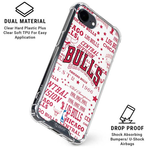 NBA Chicago Bulls Historic Blast iPhone 16e Clear Case