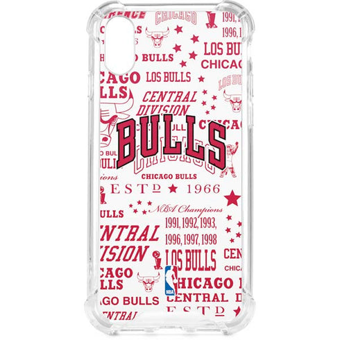 NBA Chicago Bulls Historic Blast iPhone XS Clear Case