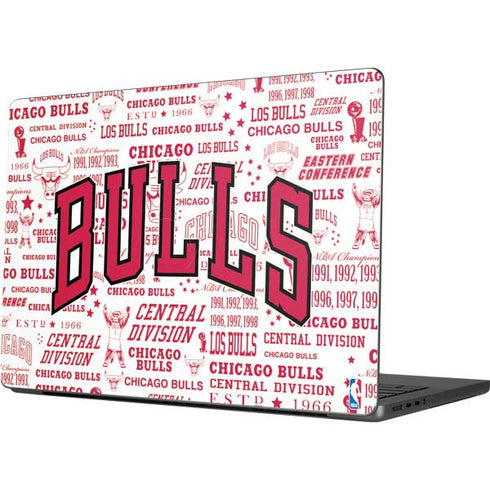 NBA Chicago Bulls Historic Blast Apple MacBook Pro 14-inch Skin